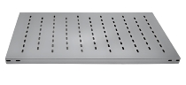 hofe Zusatzboden Edelstahl E10040MGS Stecksystem geschlitzt inkl.4 Fachbodenträger (BxT) 1000x400mm V2A