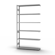 hofe Fachbodenregal Grundregal HZG25807AM zerlegt 6 Böden beidseitig (HxTxB) 2500x800x750mm verzinkt