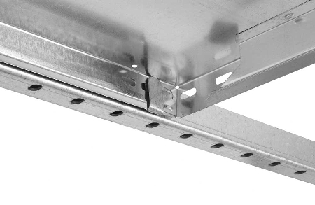 hofe Eck-Fachbodenregal Orion Plus Stecksystem HZE25513AXL Fachlast bis 125kg* (HxTxB) 2500x500x1300mm zerlegt 2x 6 Böden verzinkt