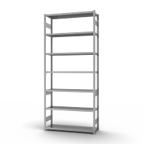 hofe Fachbodenregal Anbauregal HZA30513AM zerlegt 7 Böden beidseitig (HxTxB) 3000x500x1300mm verzinkt