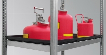 hofe PE-Wannenbodenebene für Gefahrstoffregal Z10060WGPE/040 PE-Wanne schwarz 29 Liter inkl. 4 Fachbodenträgern (BxTxH) 1000x600x50mm