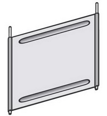 hofe Trennblech mit Steckstiften Z 495040 (TxH) 500x400mm verzinkt (3er Pack)