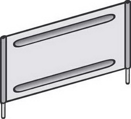 hofe Trennblech freihstehend mit Steckstiften Z 494250 F (TxH) 400x250mm verzinkt (3er Pack)