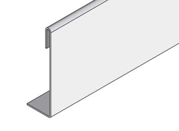 hofe Regal Fußblenden K510710 (BxH) 1300x75mm Lichtgrau (2er Pack)