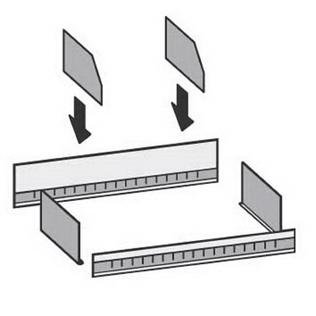 hofe Muldenteiler Orion Plus Z542060 (HxT) 200x590 mm verzinkt (2er Pack)