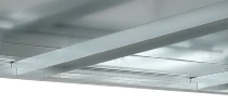 hofe Gefachebene mit Stahlböden ZB 04015 (BxT) 1500 x 400 mm verzinkt