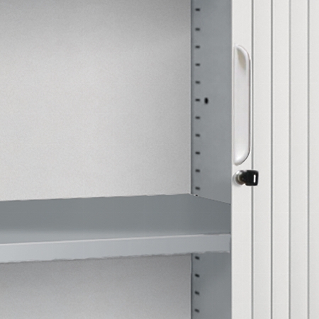 C+P Rollladenschrank BASIS-32 032203-00-001 4 Einlegeböden Kunststoff-Lamellen (HxBxT)1980x1200x430mm 7035