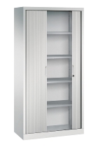 C+P Rollladenschrank BASIS-32 032202-00-001 4 Einlegeböden Kunststoff-Lamellen (HxBxT)1980x1000x430mm 7035