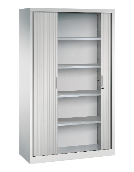 C+P Rollladenschrank BASIS-32 032203-00-001 4 Einlegeböden Kunststoff-Lamellen (HxBxT)1980x1200x430mm 7035