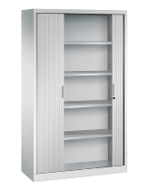 C+P Rollladenschrank BASIS-32 032203-00-001 4 Einlegeböden Kunststoff-Lamellen (HxBxT)1980x1200x430mm 7035