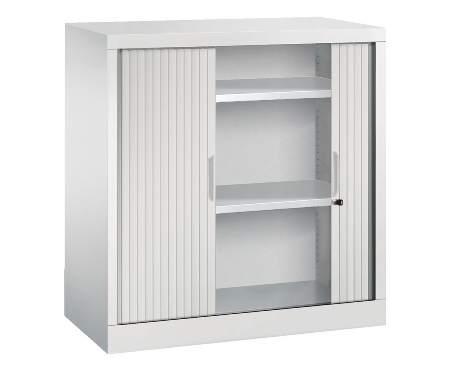 C+P Rollladenschrank BASIS-32 032203-00-001 4 Einlegeböden Kunststoff-Lamellen (HxBxT)1980x1200x430mm 7035