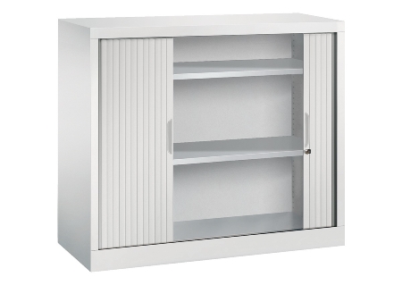 C+P Rollladenschrank BASIS-32 032203-00-001 4 Einlegeböden Kunststoff-Lamellen (HxBxT)1980x1200x430mm 7035