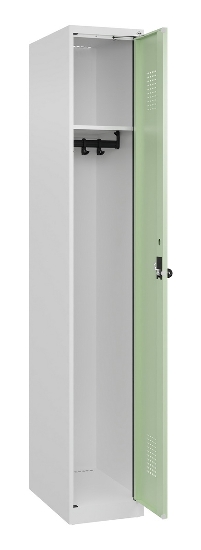 C+P Spind Evolo PLUS 049000-30 bodenstehend 3 Abt. 300mm Drehriegel (HxBxT) 1850x900x500mm 7035/0004