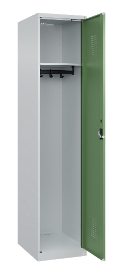 C+P Spind Evolo PLUS 049000-30 bodenstehend 3 Abt. 300mm Drehriegel (HxBxT) 1850x900x500mm 7035/0004