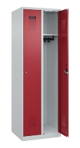 C+P Spind Evolo PLUS 049000-30 bodenstehend 3 Abt. 300mm Drehriegel (HxBxT) 1850x900x500mm 7035/0004