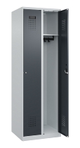 C+P Spind Evolo PLUS 049000-30 bodenstehend 3 Abt. 300mm Drehriegel (HxBxT) 1850x900x500mm 7035/0004