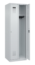 C+P Spind Evolo PLUS 049000-30 bodenstehend 3 Abt. 300mm Drehriegel (HxBxT) 1850x900x500mm 7035/0004