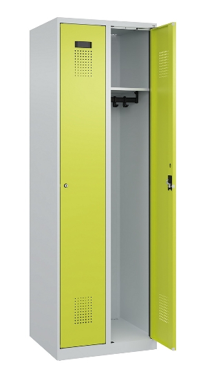 C+P Spind Evolo PLUS 049000-30 bodenstehend 3 Abt. 300mm Drehriegel (HxBxT) 1850x900x500mm 7035/0004