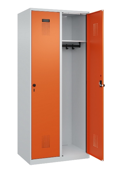 C+P Spind Evolo PLUS 049000-30 bodenstehend 3 Abt. 300mm Drehriegel (HxBxT) 1850x900x500mm 7035/0004
