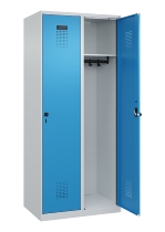 C+P Spind Evolo PLUS 049000-30 bodenstehend 3 Abt. 300mm Drehriegel (HxBxT) 1850x900x500mm 7035/0004