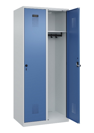 C+P Spind Evolo PLUS 049000-30 bodenstehend 3 Abt. 300mm Drehriegel (HxBxT) 1850x900x500mm 7035/0004