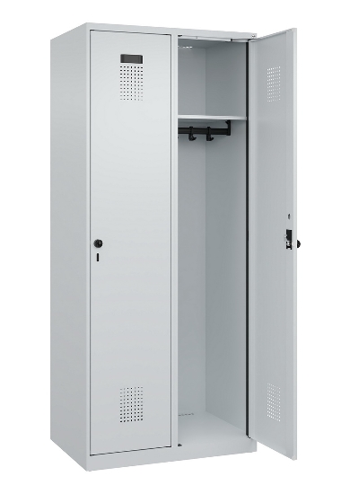 C+P Spind Evolo PLUS 049000-30 bodenstehend 3 Abt. 300mm Drehriegel (HxBxT) 1850x900x500mm 7035/0004