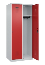 C+P Spind Evolo PLUS 049000-30 bodenstehend 3 Abt. 300mm Drehriegel (HxBxT) 1850x900x500mm 7035/0004