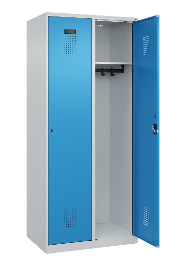 C+P Spind Evolo PLUS 049000-30 bodenstehend 3 Abt. 300mm Drehriegel (HxBxT) 1850x900x500mm 7035/0004