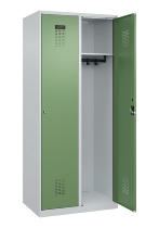 C+P Spind Evolo PLUS 049000-30 bodenstehend 3 Abt. 300mm Drehriegel (HxBxT) 1850x900x500mm 7035/0004