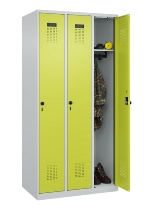 C+P Spind Evolo PLUS 049000-30 bodenstehend 3 Abt. 300mm Drehriegel (HxBxT) 1850x900x500mm 7035/0004