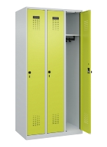 C+P Spind Evolo PLUS 049000-30 bodenstehend 3 Abt. 300mm Drehriegel (HxBxT) 1850x900x500mm 7035/0004