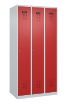 C+P Spind Evolo PLUS 049000-30 bodenstehend 3 Abt. 300mm Drehriegel (HxBxT) 1850x900x500mm 7035/0004