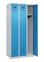 C+P Spind Evolo PLUS 049000-30 bodenstehend 3 Abt. 300mm Drehriegel (HxBxT) 1850x900x500mm 7035/0004