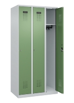 C+P Spind Evolo PLUS 049000-30 bodenstehend 3 Abt. 300mm Drehriegel (HxBxT) 1850x900x500mm 7035/0004