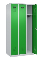 C+P Spind Evolo PLUS 049000-30 bodenstehend 3 Abt. 300mm Drehriegel (HxBxT) 1850x900x500mm 7035/0004