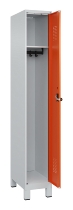C+P Spind Evolo PLUS 049010-12 mit Füßen 1 Abt. 400mm Zylinderschloss (HxBxT) 1950x400x500mm 7035/0010
