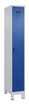 C+P Spind Evolo PLUS 049010-12 mit Füßen 1 Abt. 400mm Zylinderschloss (HxBxT) 1950x400x500mm 7035/0010