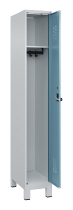 C+P Spind Evolo PLUS 049010-12 mit Füßen 1 Abt. 400mm Zylinderschloss (HxBxT) 1950x400x500mm 7035/0010