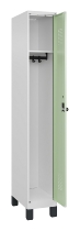 C+P Spind Evolo PLUS 049010-12 mit Füßen 1 Abt. 400mm Zylinderschloss (HxBxT) 1950x400x500mm 7035/0010