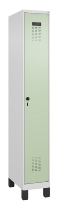 C+P Spind Evolo PLUS 049010-12 mit Füßen 1 Abt. 400mm Zylinderschloss (HxBxT) 1950x400x500mm 7035/0010