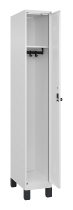 C+P Spind Evolo PLUS 049010-12 mit Füßen 1 Abt. 400mm Zylinderschloss (HxBxT) 1950x400x500mm 7035/0010