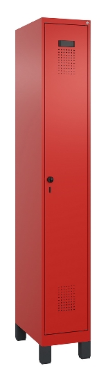 C+P Spind Evolo PLUS 049010-12 mit Füßen 1 Abt. 400mm Zylinderschloss (HxBxT) 1950x400x500mm 1023/1023