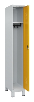 C+P Spind Evolo PLUS 049010-12 mit Füßen 1 Abt. 400mm Zylinderschloss (HxBxT) 1950x400x500mm 7035/0010