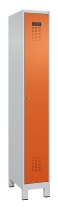 C+P Spind Evolo PLUS 049010-12 mit Füßen 1 Abt. 400mm Zylinderschloss (HxBxT) 1950x400x500mm 7035/0010