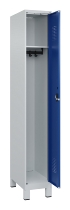 C+P Spind Evolo PLUS 049010-12 mit Füßen 1 Abt. 400mm Zylinderschloss (HxBxT) 1950x400x500mm 7035/0010