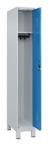 C+P Spind Evolo PLUS 049010-12 mit Füßen 1 Abt. 400mm Zylinderschloss (HxBxT) 1950x400x500mm 7035/0010