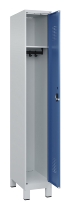 C+P Spind Evolo PLUS 049010-12 mit Füßen 1 Abt. 400mm Zylinderschloss (HxBxT) 1950x400x500mm 7035/0010
