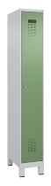 C+P Spind Evolo PLUS 049010-12 mit Füßen 1 Abt. 400mm Zylinderschloss (HxBxT) 1950x400x500mm 7035/0010