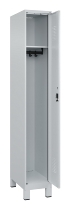 C+P Spind Evolo PLUS 049010-12 mit Füßen 1 Abt. 400mm Zylinderschloss (HxBxT) 1950x400x500mm 7035/0010