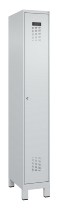 C+P Spind Evolo PLUS 049010-12 mit Füßen 1 Abt. 400mm Zylinderschloss (HxBxT) 1950x400x500mm 7035/0010